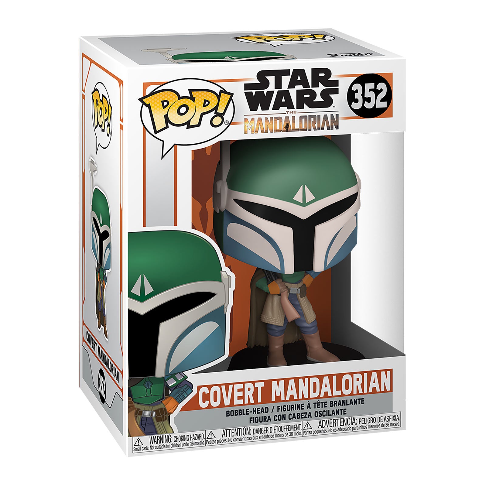 Immagine del prodotto Figura Funko Pop di Covert Mandalorian con testa oscillante - Star Wars The Mandalorian