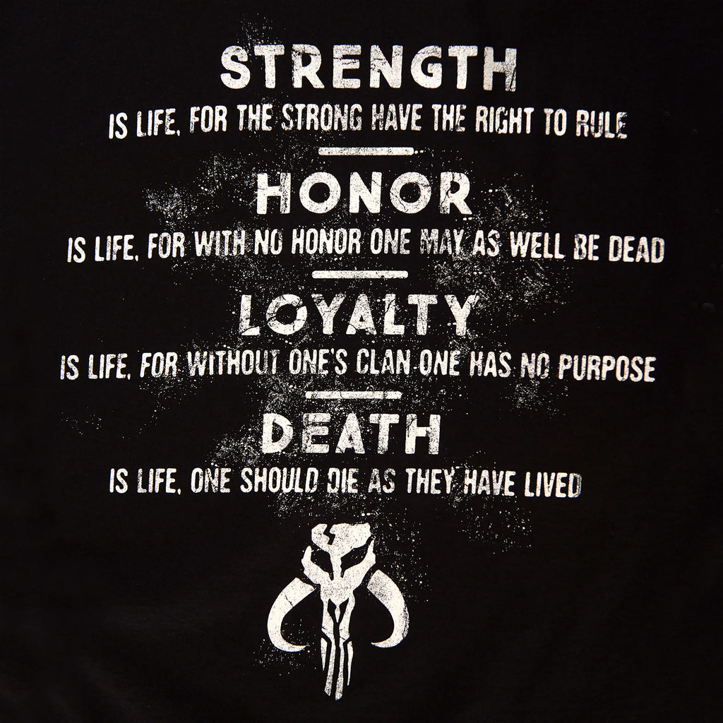 Immagine del prodotto T-shirt nera Codice d'Onore - Star Wars The Mandalorian