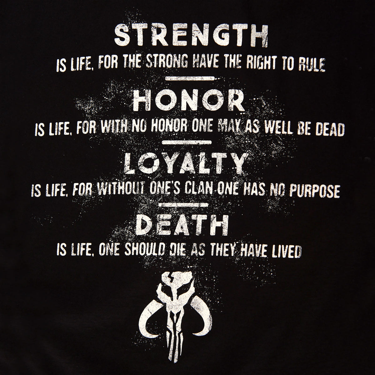 Immagine del prodotto T-shirt nera Codice d'Onore - Star Wars The Mandalorian