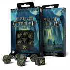 Immagine del prodotto Set di Dadi RPG Call of Cthulhu Glow in the Dark 7 pezzi nero