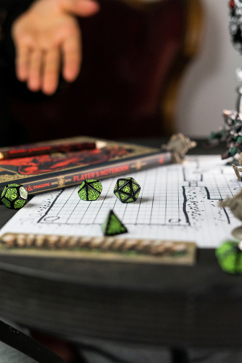 Immagine del prodotto Set di dadi RPG Call of Cthulhu 7ª Edizione 7 pezzi nero