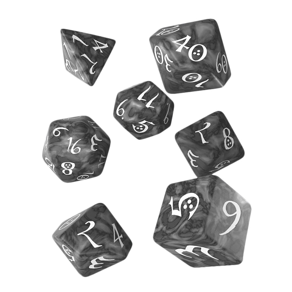 Immagine del prodotto Set di dadi RPG classico 7 pezzi grigio