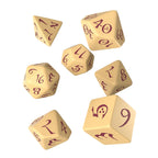 Immagine del prodotto Set di dadi RPG classico 7 pezzi beige