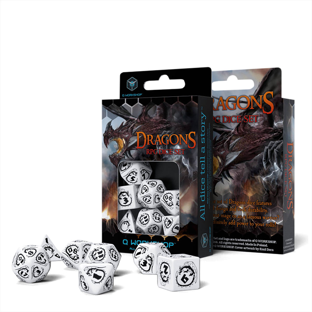 Product image Dragons RPG Dice Set 7pcs white