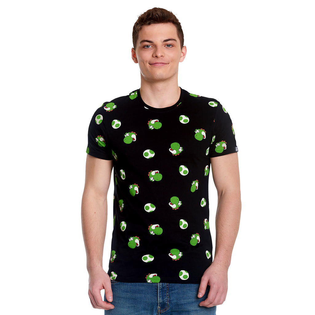 Immagine del prodotto Super Mario - T-shirt nera Yoshi & Uova