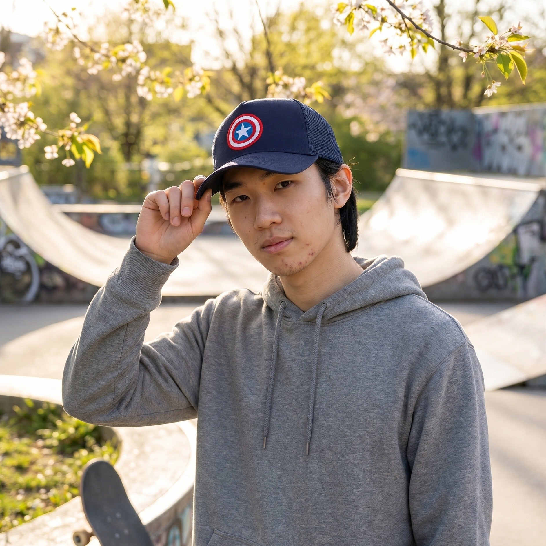 Product image Captain America - Shield Logo Mesh Baseball Cap blue