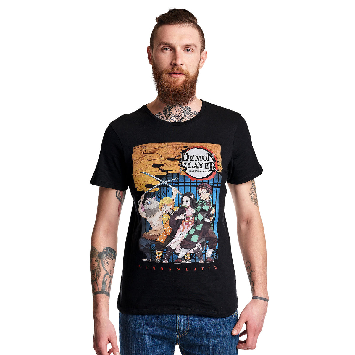 Product image Demon Slayer - Character Poster T-Shirt Black