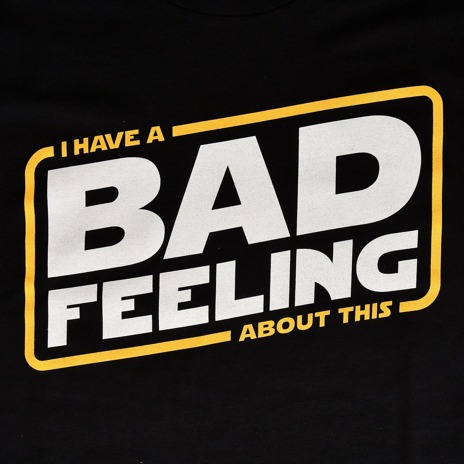 Immagine del prodotto Maglietta Bad Feeling per fan di Star Wars nera