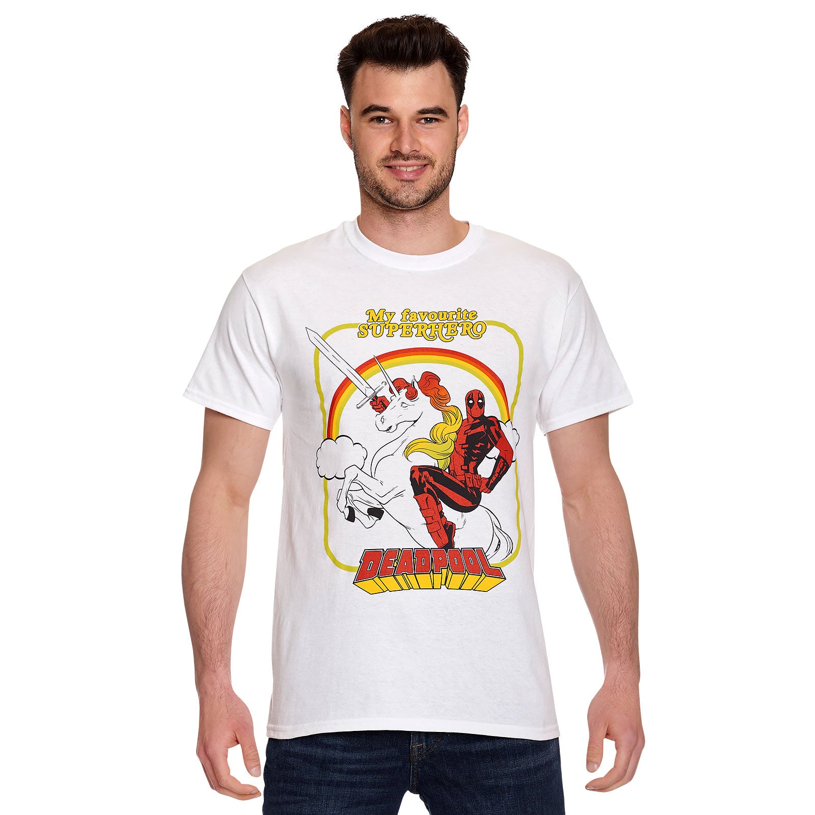 Immagine del prodotto Deadpool - Il mio supereroe preferito T-Shirt bianca