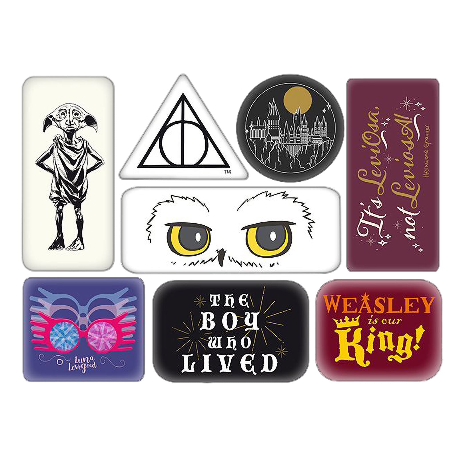 Product image Harry Potter - Hogwarts Quotes & Symbols Magnet Set