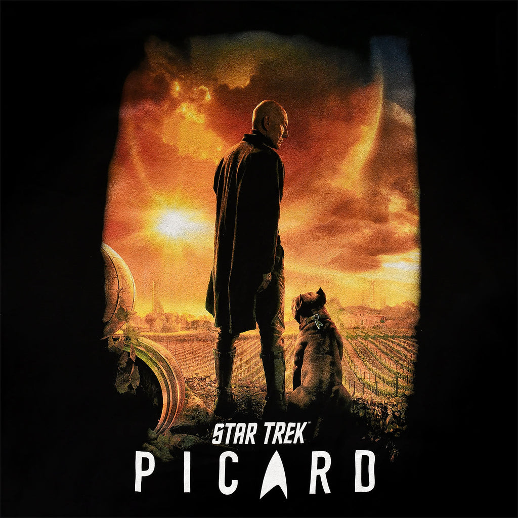 Immagine del prodotto Star Trek - T-shirt nera con poster di Picard