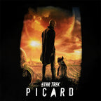 Immagine del prodotto Star Trek - T-shirt nera con poster di Picard