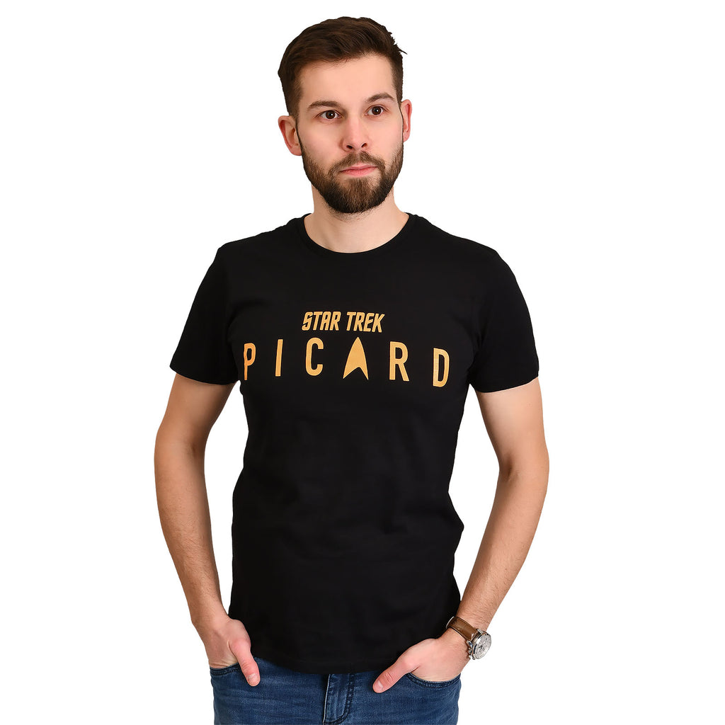 Immagine del prodotto Star Trek - T-shirt nera con logo Picard