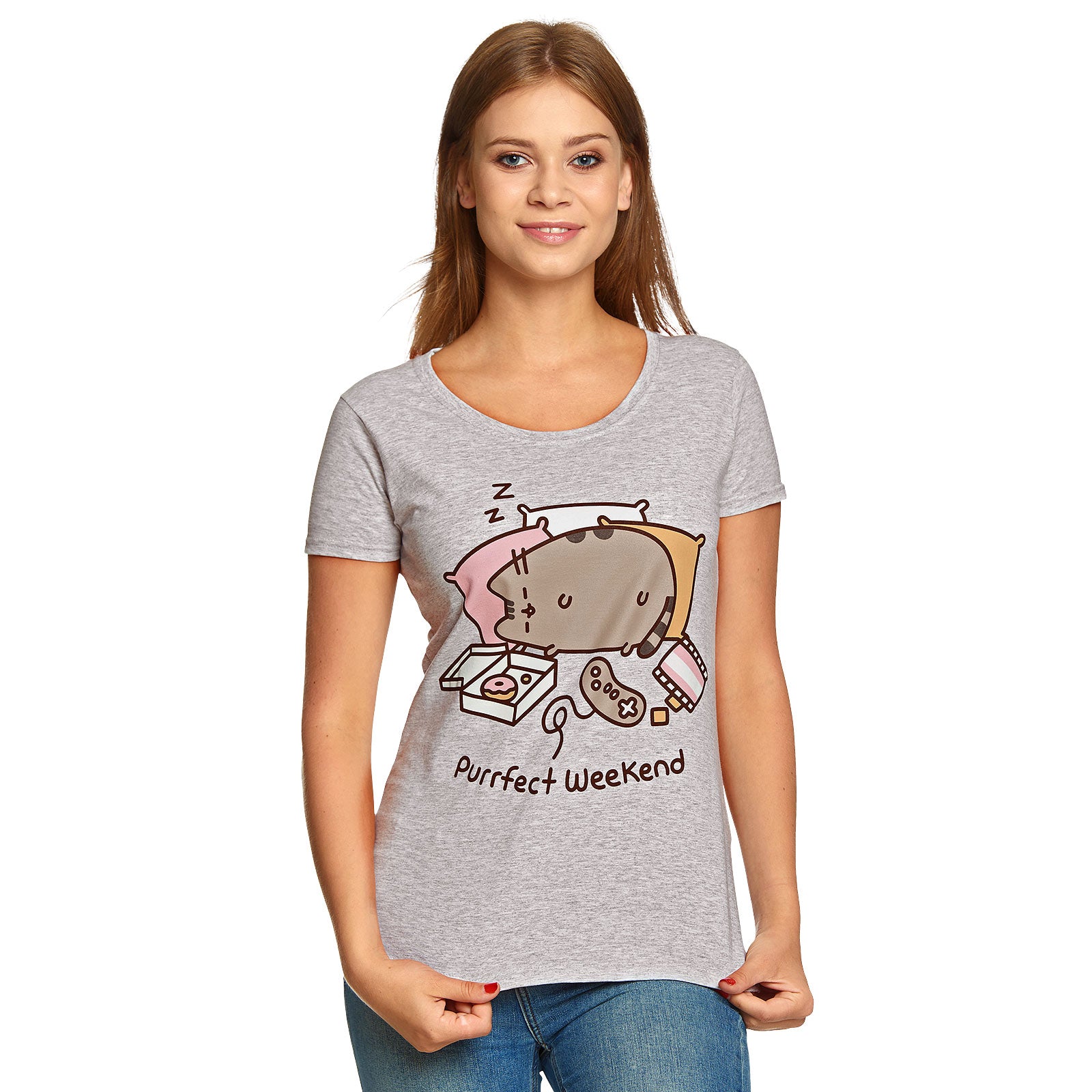 Immagine del prodotto Pusheen - Purrfect Weekend T-shirt da donna grigia