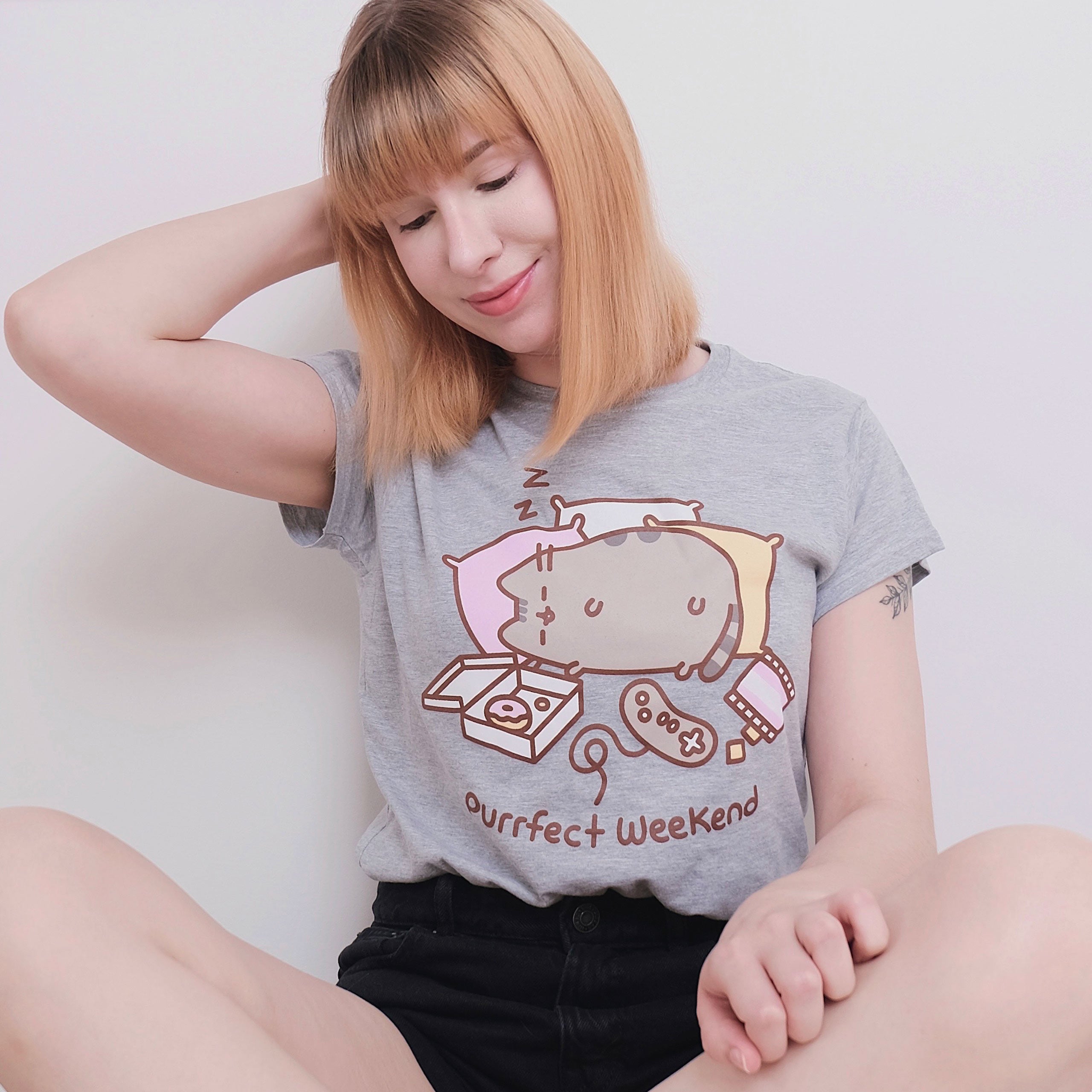 Immagine del prodotto Pusheen - Purrfect Weekend T-shirt da donna grigia
