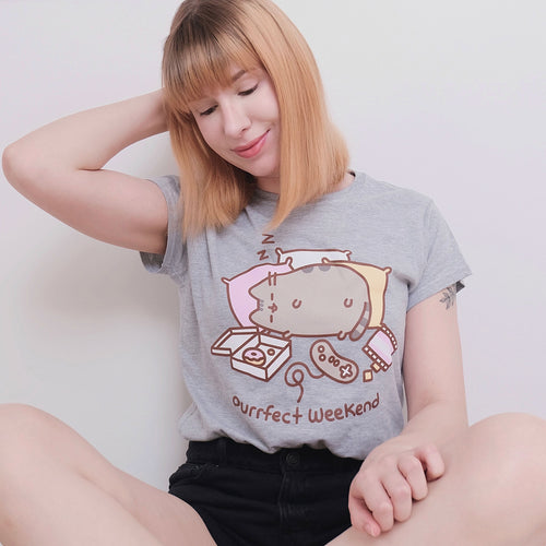 Immagine del prodotto Pusheen - Purrfect Weekend T-shirt da donna grigia