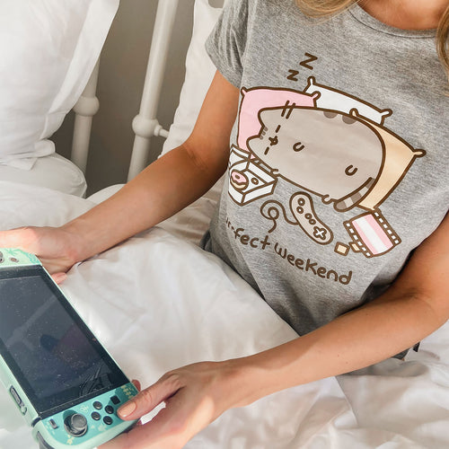 Immagine del prodotto Pusheen - Purrfect Weekend T-shirt da donna grigia
