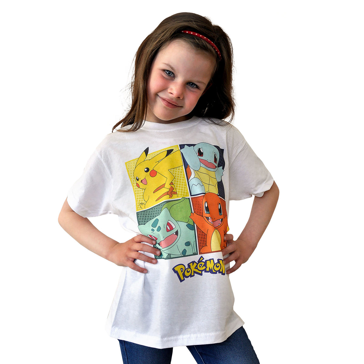 Immagine del prodotto Pokemon - Maglietta per bambini bianca Kanto Starter