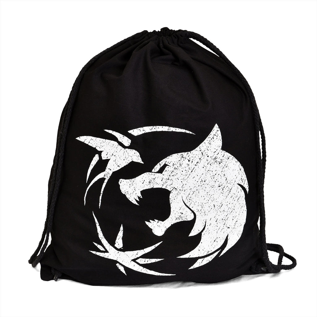 Immagine del prodotto Borsa sportiva con emblema del lupo per fan di Witcher nero
