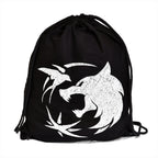 Immagine del prodotto Borsa sportiva con emblema del lupo per fan di Witcher nero