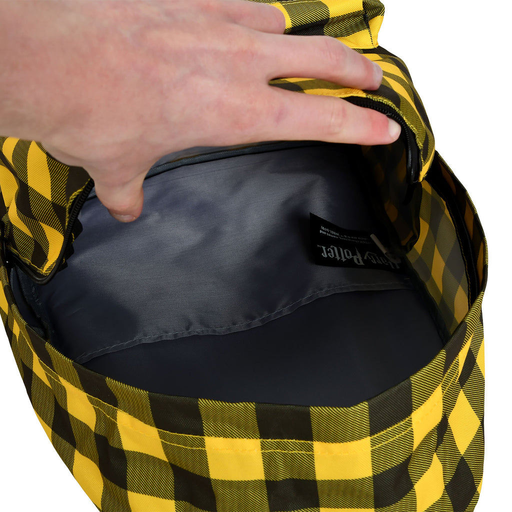 Immagine del prodotto Harry Potter - Zaino a quadri con stemma di Hufflepuff