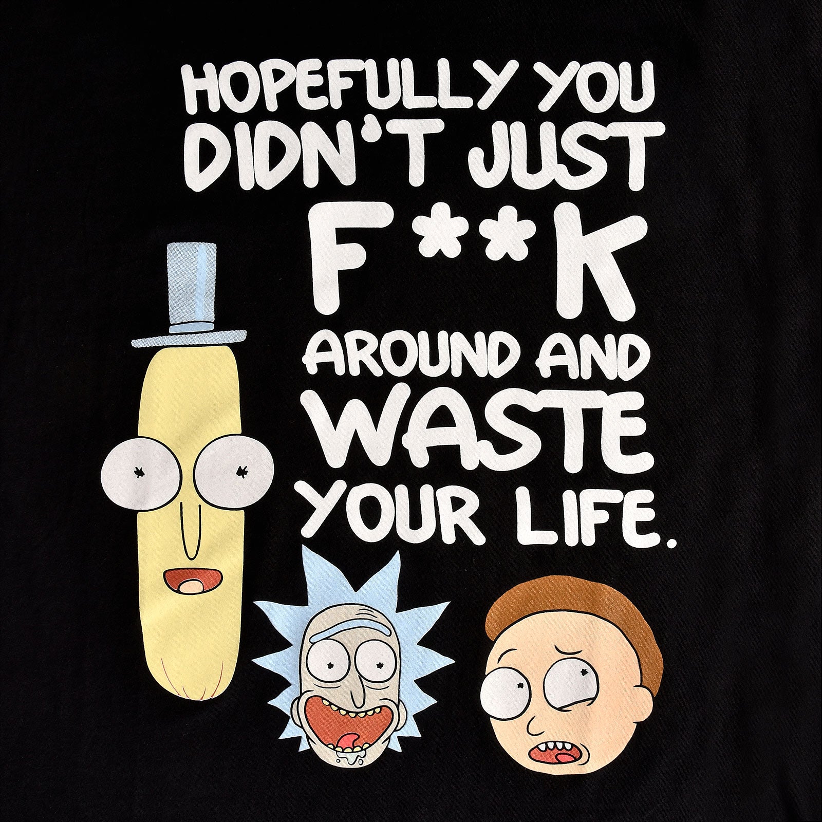 Immagine del prodotto Rick e Morty - Maglietta nera 'Waste Your Life'