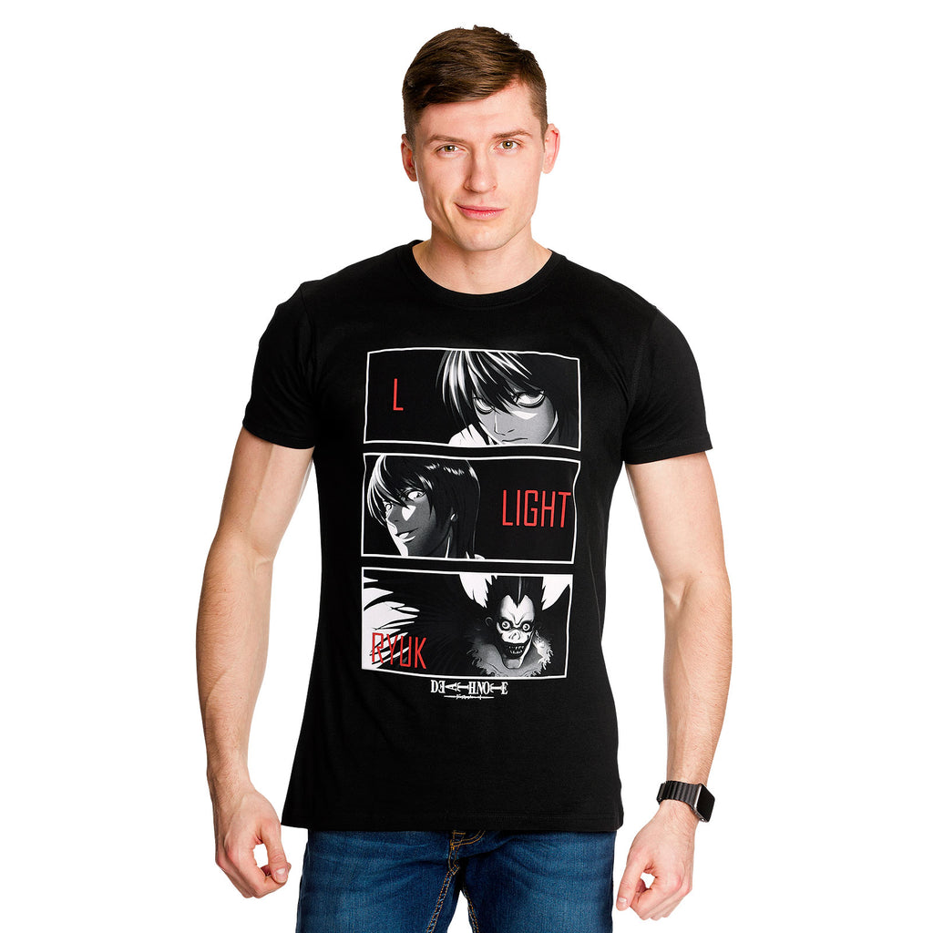 Immagine del prodotto Death Note - T-shirt dei personaggi nera