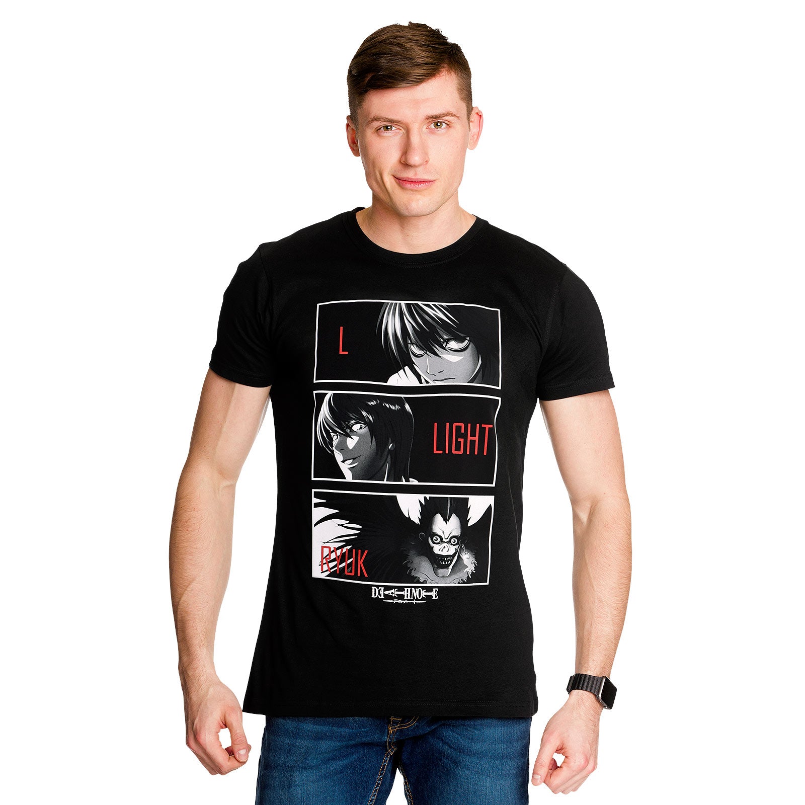 Immagine del prodotto Death Note - T-shirt dei personaggi nera