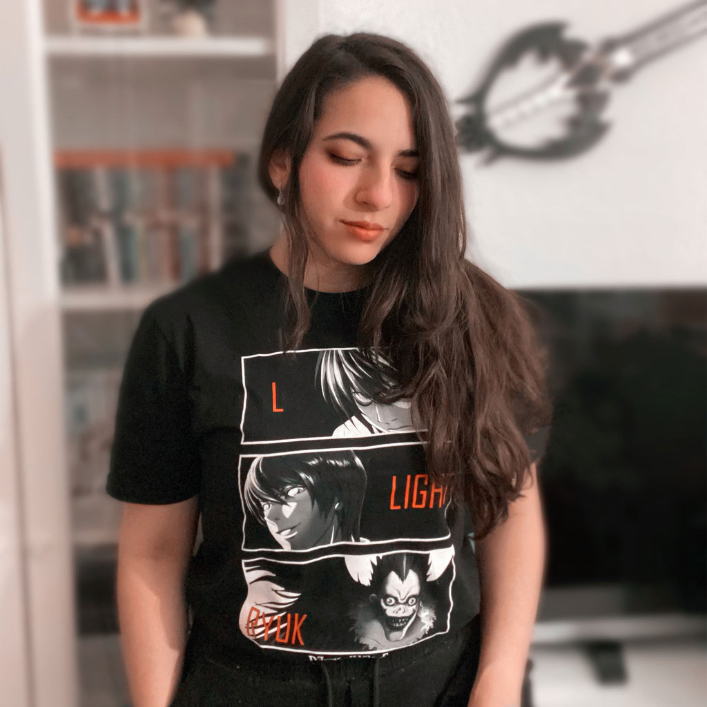 Immagine del prodotto Death Note - T-shirt dei personaggi nera