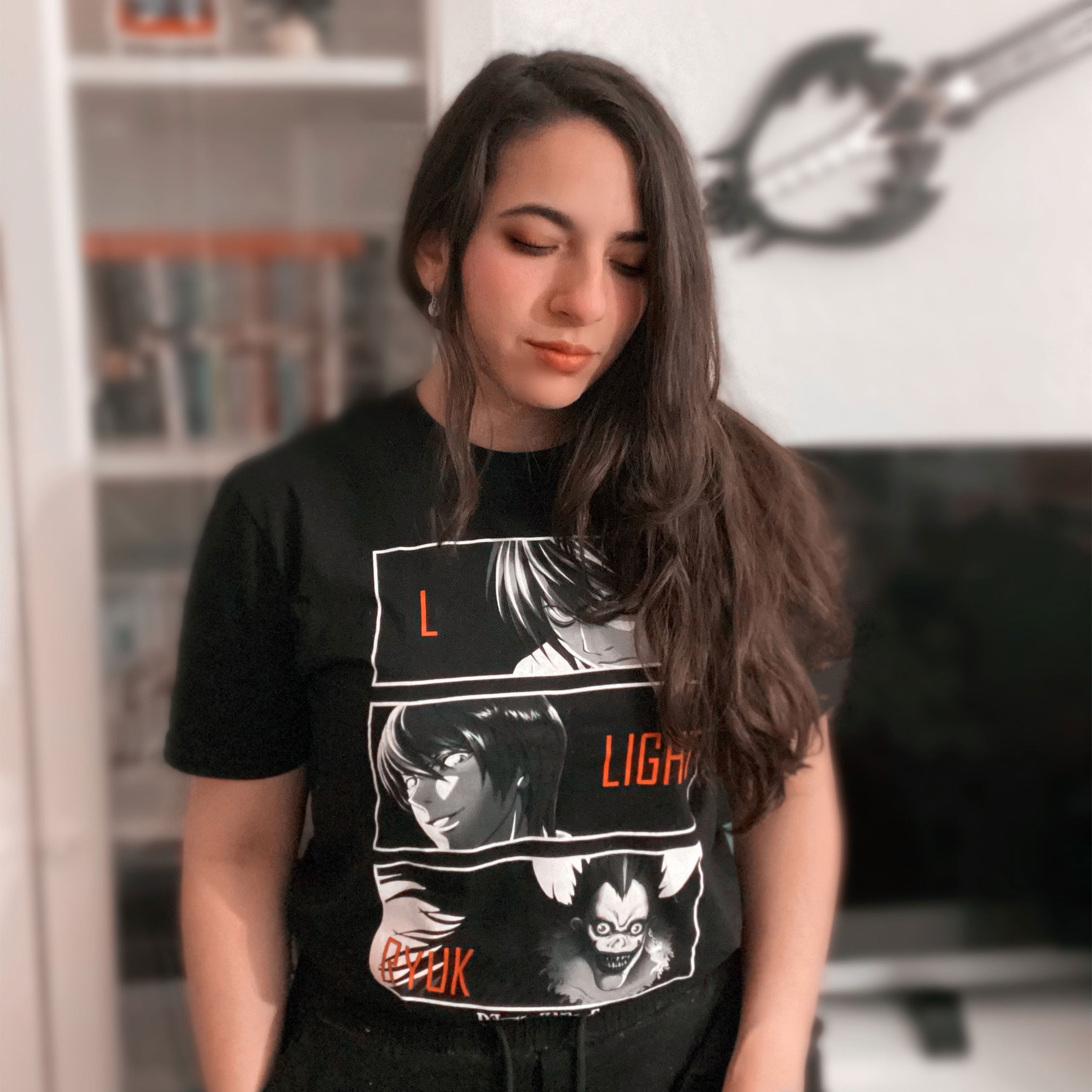 Immagine del prodotto Death Note - T-shirt dei personaggi nera