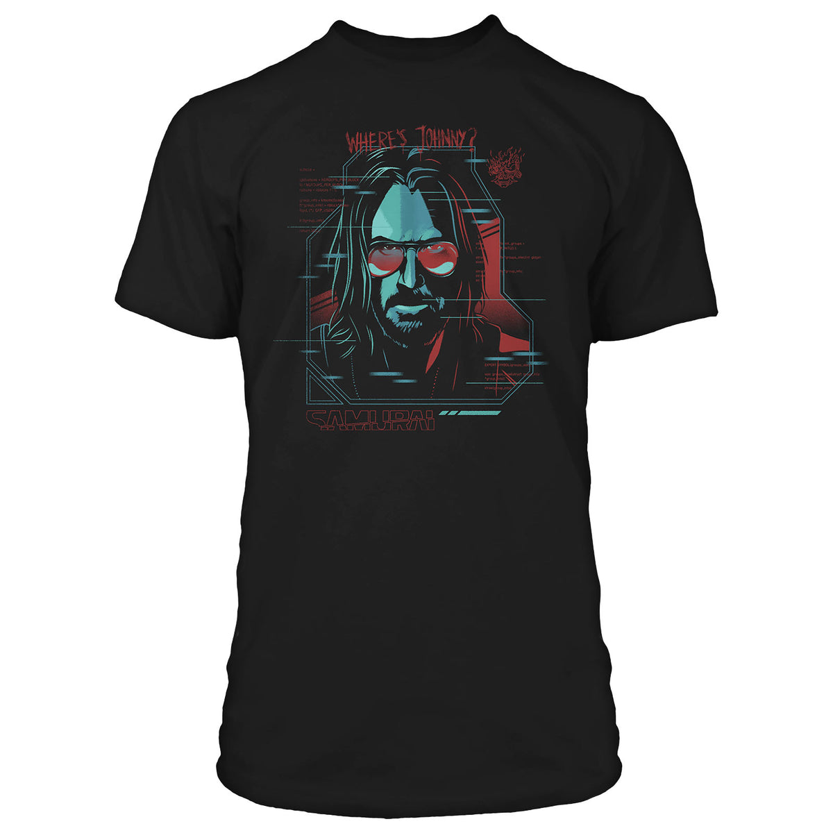 Immagine del prodotto Cyberpunk 2077 - T-shirt Digital Ghost nera