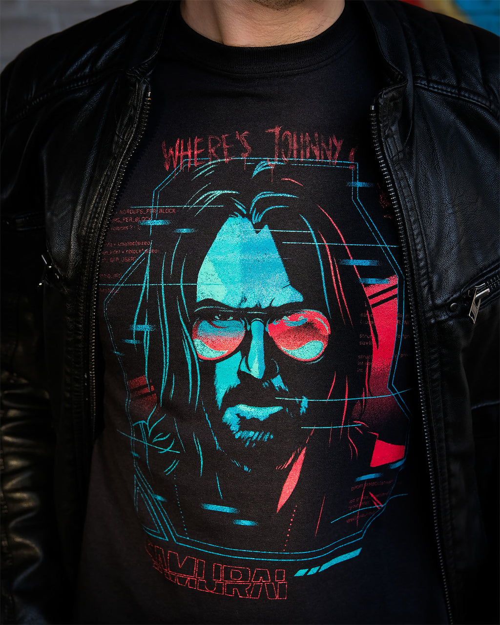 Immagine del prodotto Cyberpunk 2077 - T-shirt Digital Ghost nera