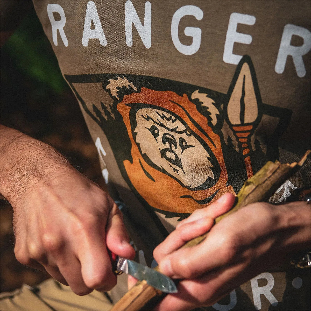 Immagine del prodotto Star Wars - T-shirt Ewok Park Ranger oliva