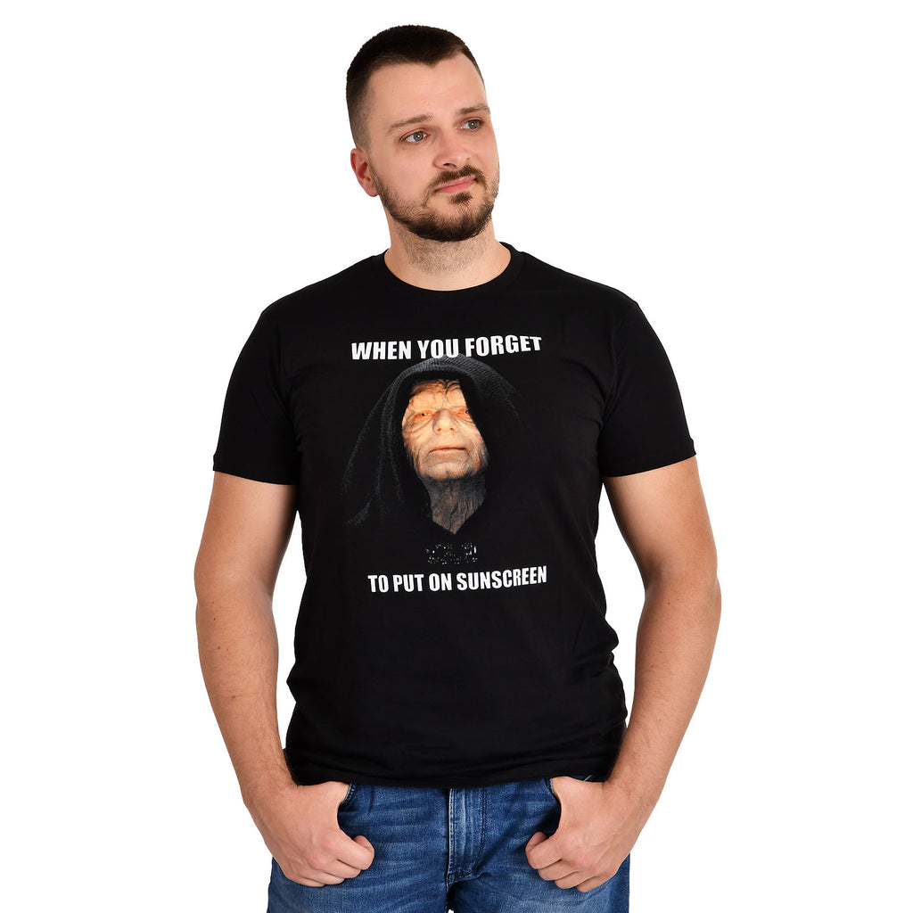 Immagine del prodotto Star Wars - T-shirt nera con protezione solare Palpatine