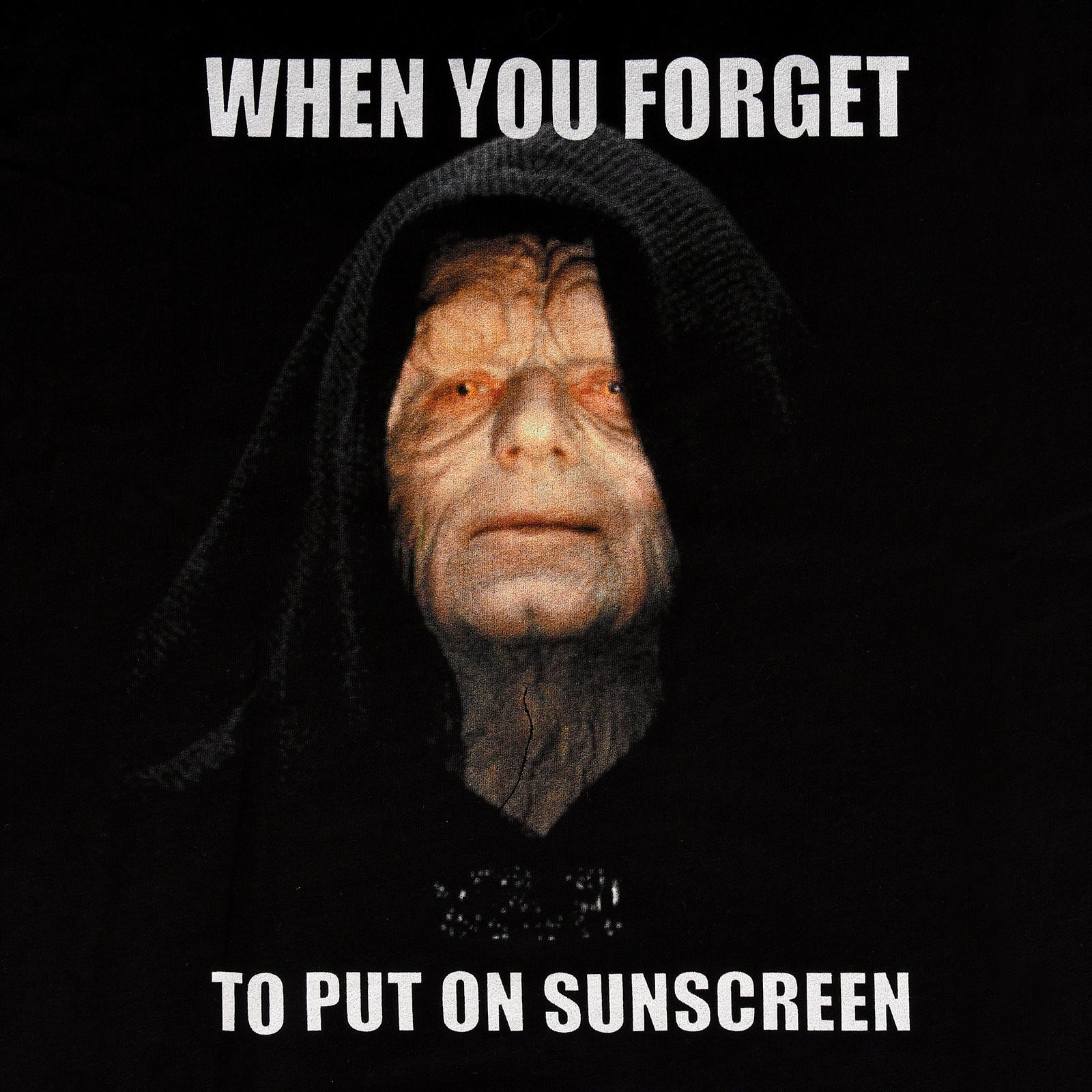 Immagine del prodotto Star Wars - T-shirt nera con protezione solare Palpatine