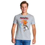 Immagine del prodotto Fairy Tail - T-shirt Natsu e Happy grigia
