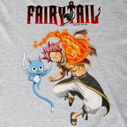 Immagine del prodotto Fairy Tail - T-shirt Natsu e Happy grigia
