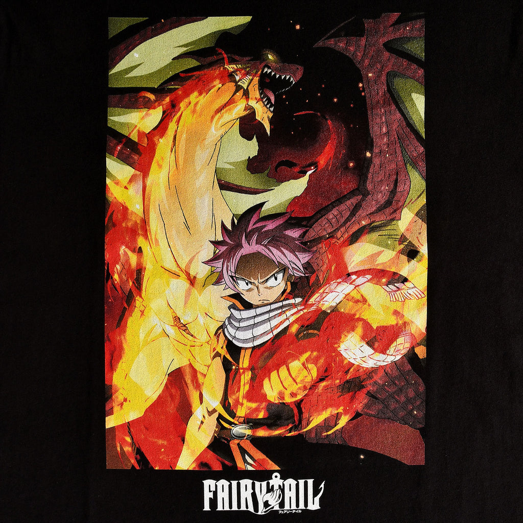 Immagine del prodotto Fairy Tail - Natsu con Igneel T-shirt nera