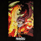 Immagine del prodotto Fairy Tail - Natsu con Igneel T-shirt nera
