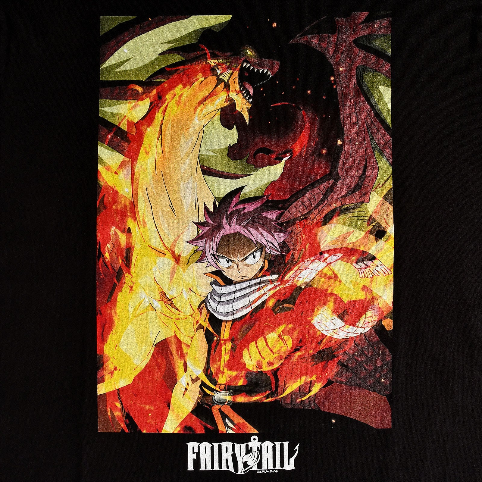 Immagine del prodotto Fairy Tail - Natsu con Igneel T-shirt nera