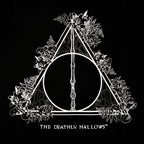Immagine del prodotto Harry Potter - T-shirt Donna Deathly Hallows Floreale Nera