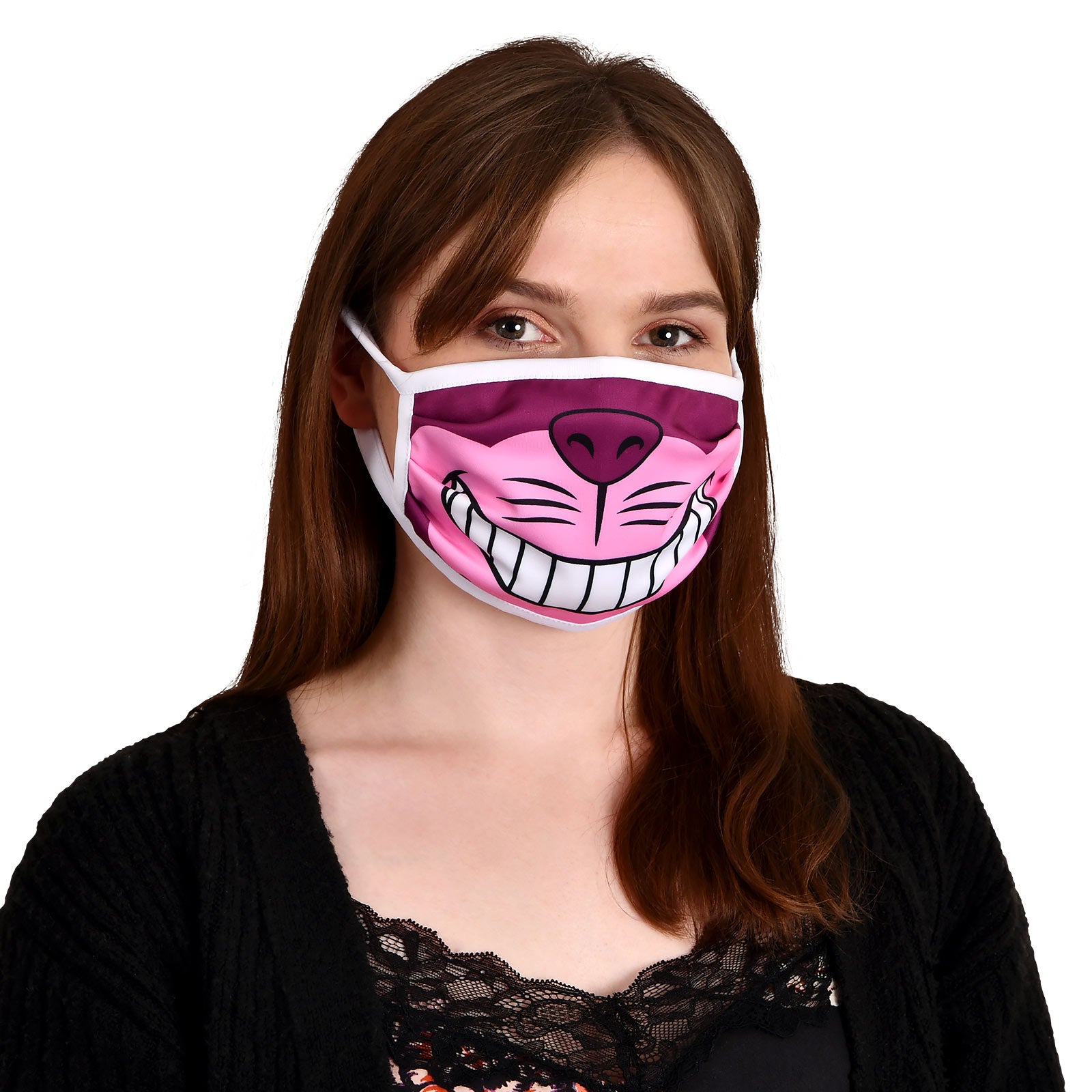 Immagine del prodotto Maschera per il viso Cheshire Cat per i fan di Alice nel Paese delle Meraviglie