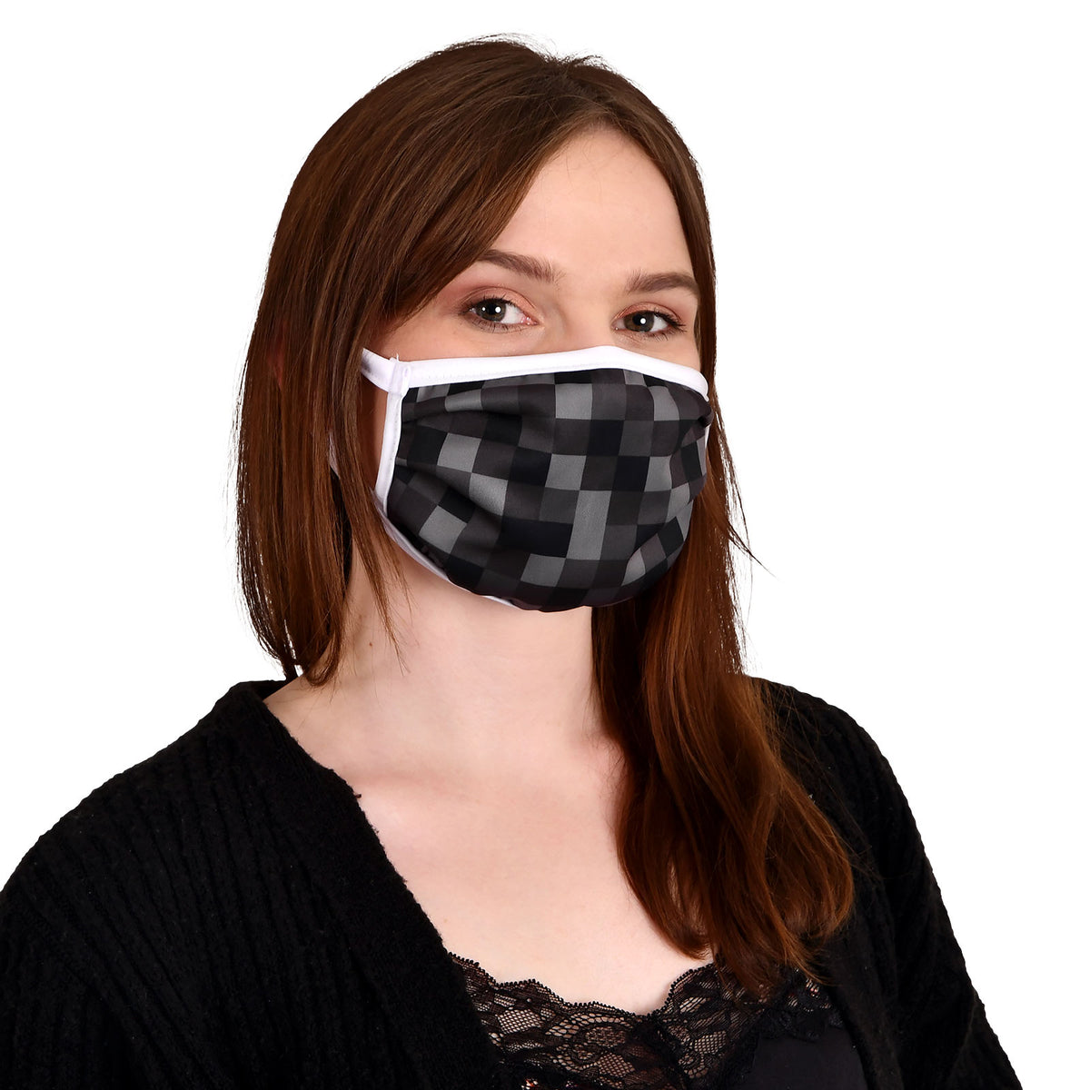 Immagine del prodotto Maschera per il viso a pixel per i fan di Minecraft