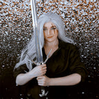 Immagine del prodotto Replica della Spada d'Argento di Geralt di Rivia con fodero per i fan di Witcher