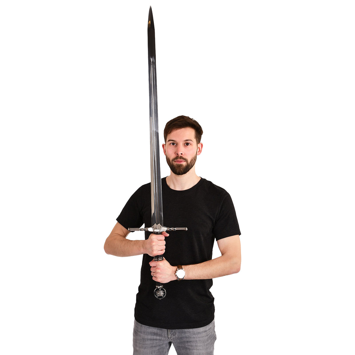 Immagine del prodotto Replica della spada a due mani di Geralt di Rivia con fodero per i fan di Witcher