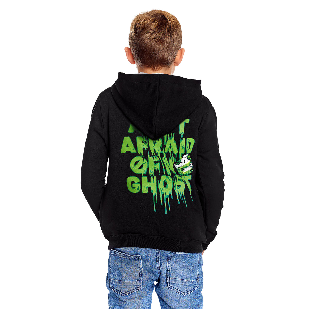 Immagine del prodotto Ghostbusters - Felpa con cappuccio per bambini con logo Slime nero