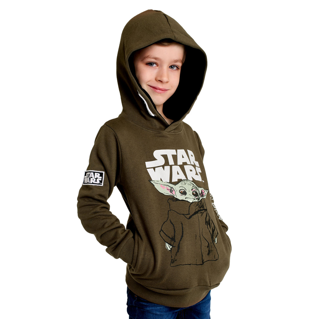 Immagine del prodotto Felpa con cappuccio per bambini Grogu verde - Star Wars The Mandalorian
