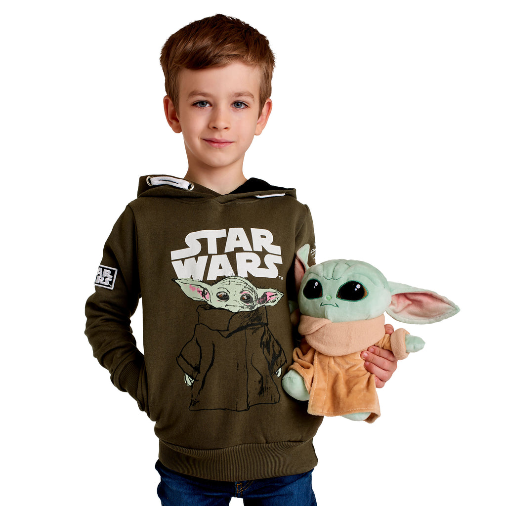 Immagine del prodotto Felpa con cappuccio per bambini Grogu verde - Star Wars The Mandalorian