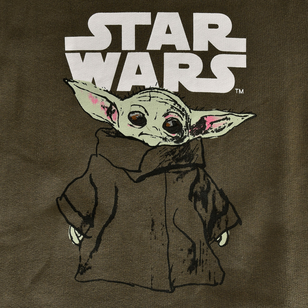 Immagine del prodotto Felpa con cappuccio per bambini Grogu verde - Star Wars The Mandalorian