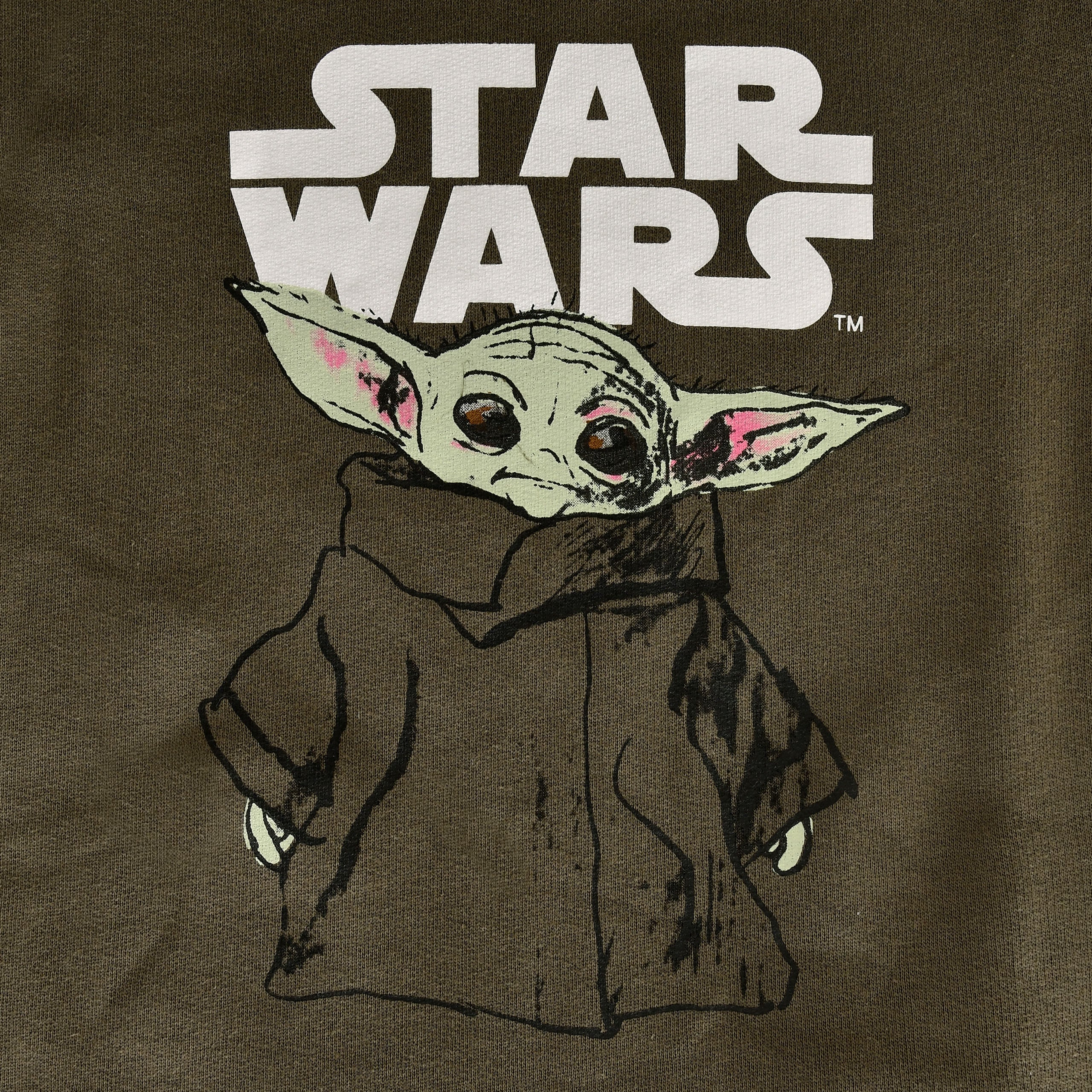 Immagine del prodotto Felpa con cappuccio per bambini Grogu verde - Star Wars The Mandalorian